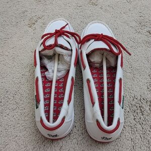 Eastland White and Red Sneakers with Sporty Design